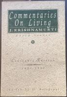 Commentaries On Living. Third Series