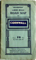 Cornwall. Large Scale Road Map