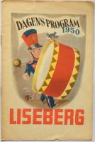 Liseberg. Dagens program 1950. Torsdagen den 18 maj 1950
