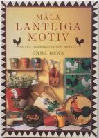 M&aring;la lantliga motiv p&aring; tr&auml;, terrakotta och metall