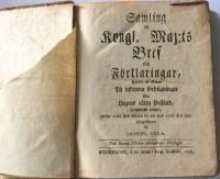 Samling af Kongl. Maj:ts Bref och F&ouml;rklaringar 1 o. 2