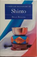 A Popular Dictionary of Shinto