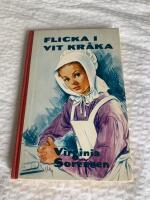 Flicka i vit kr&aring;ka
