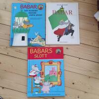3 b&ouml;cker Babar; Kung Babar Babars slott, Babar och mysteriet med det stulna pianot