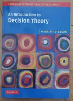 An introduction to decision theory