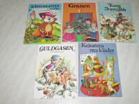 M&Auml;STERKATTEN I ST&Ouml;VLAR  + GRANEN + KUNG TRASTN&Auml;BB + GULDG&Aring;SEN + KEJSARENS NYA KL&Auml;DER